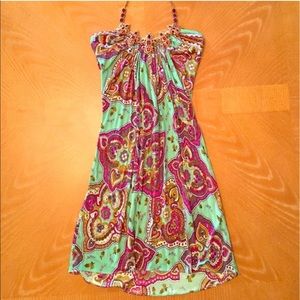 Sky Halter Mini Dress